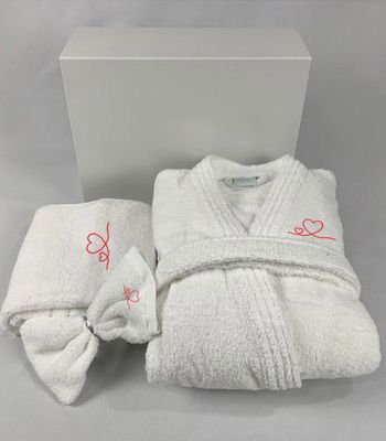 Coffret Label Surprise "Love" Peignoir col kimono