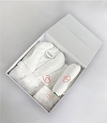 Coffret Label Surprise "Love" Peignoir col châle
