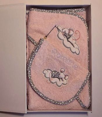 Coffret cape + bavoir Mouskette