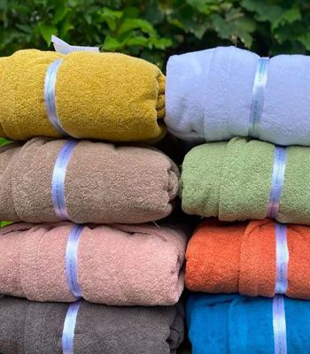 Peignoir Conscience 50% coton 50% coton recyclé 450g/m²