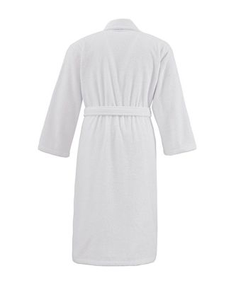 Peignoir col châle Studio 100% coton 400g/m² POUDRE