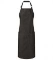 Tablier en denim biologique durable issu du commerce équitable BLACK