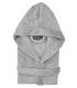 Peignoir polaire à capuche Komo Gris Perle