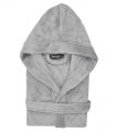 Peignoir polaire à capuche Komo Gris Perle