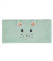Serviette de toilette Misty le chat Menthe 50x90cm 100% coton 450gr/m²