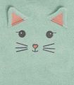 Drap de douche Misty le chat menthe 70x130cm 100% coton 450g/m²