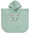 Poncho Misty le chat menthe 100% coton 450gr/m²