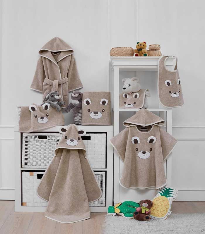 Collection Bobby l'Ours sable 100% coton 450gr/m²