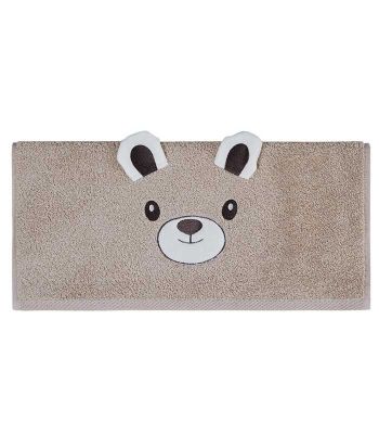 Serviette de toilette Bobby l'Ours 50x90cm 100% coton 450gr/m²