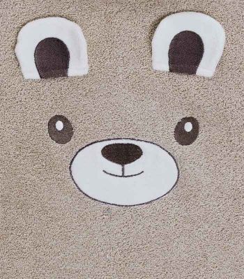 Drap de douche Bobby l'Ours 70x130cm 100% coton 450gr/m²