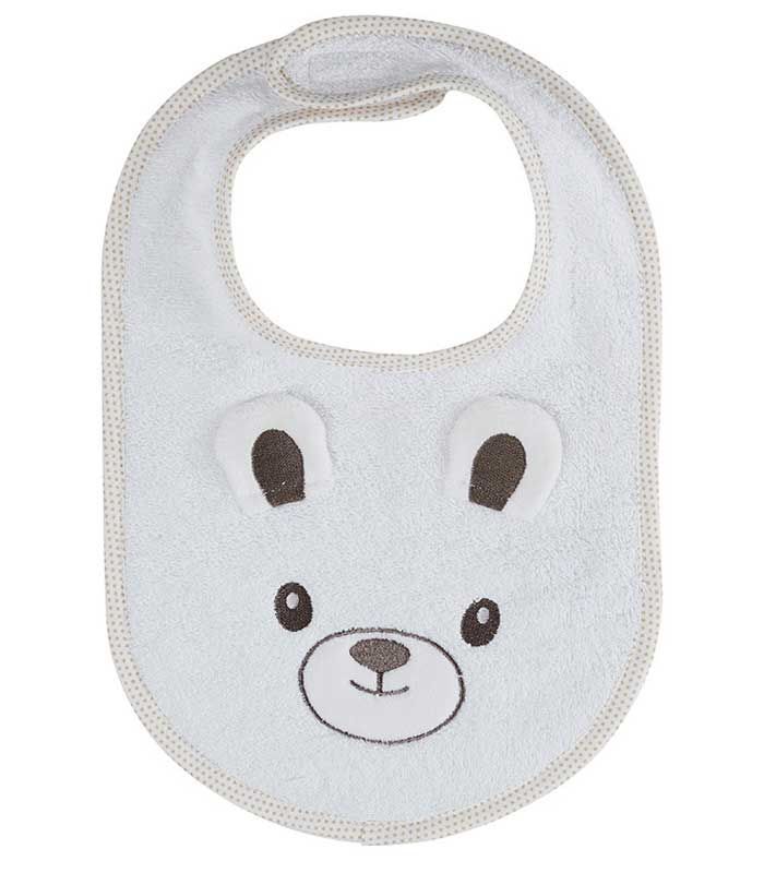Bavoir Bobby l'Ours 100% coton 450gr/m²
