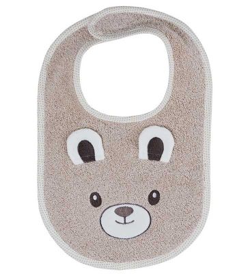 Bavoir Bobby l'Ours 100% coton 450gr/m²