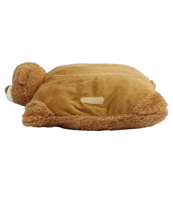 Coussin ourson peluche zippée