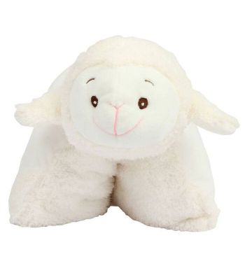 Coussin Agneau peluche zippée