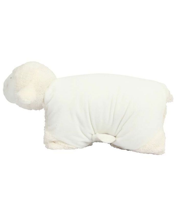 Coussin Agneau peluche zippée